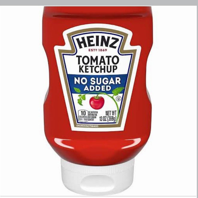 

Heinz Tomato Ketchup No Sugar D 369 Gr/Saus Tomat