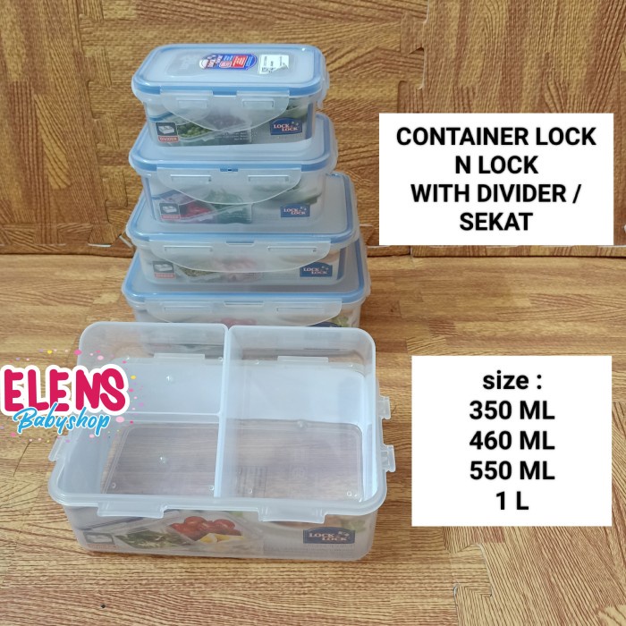 Terlaris Lock N Lock Food Container With Divider / Sekat