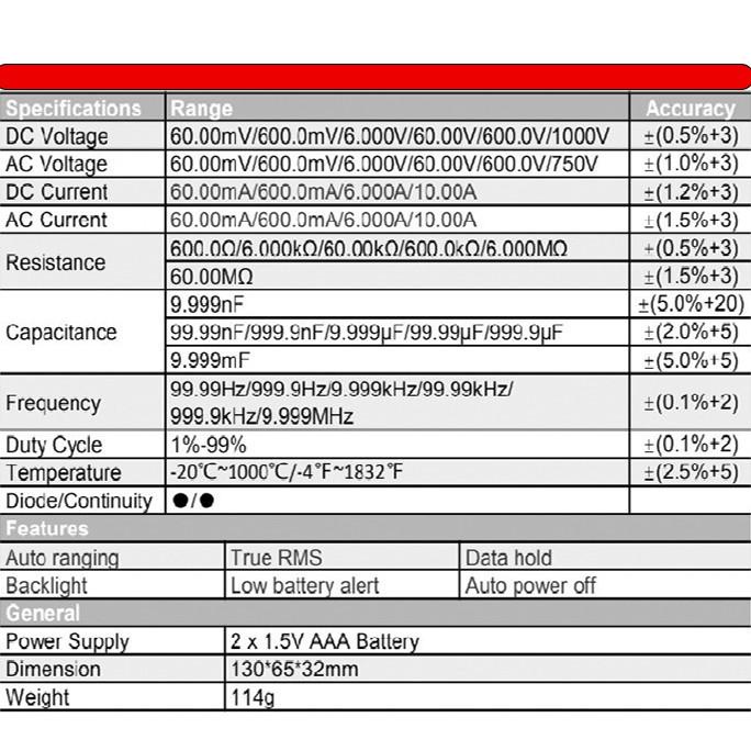 AVOMETER DIGITAL ZOTEK ZT102 / MULTITESTER DIGITAL ZT102 ORIGINAL