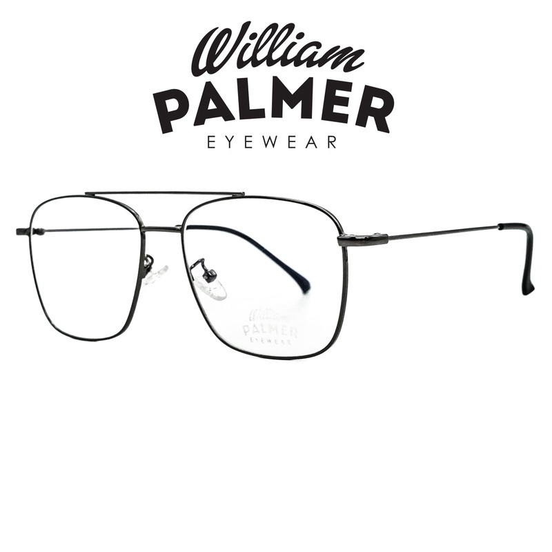 William Palmer Kacamata Pria Wanita Metal 3136 C2 Gunmetal