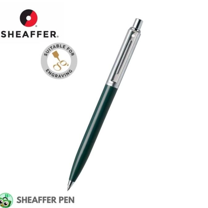 

Sheaffer Sentinel Green Ballpoint Pen with Chrome Trim Ballpoint ---NEW---