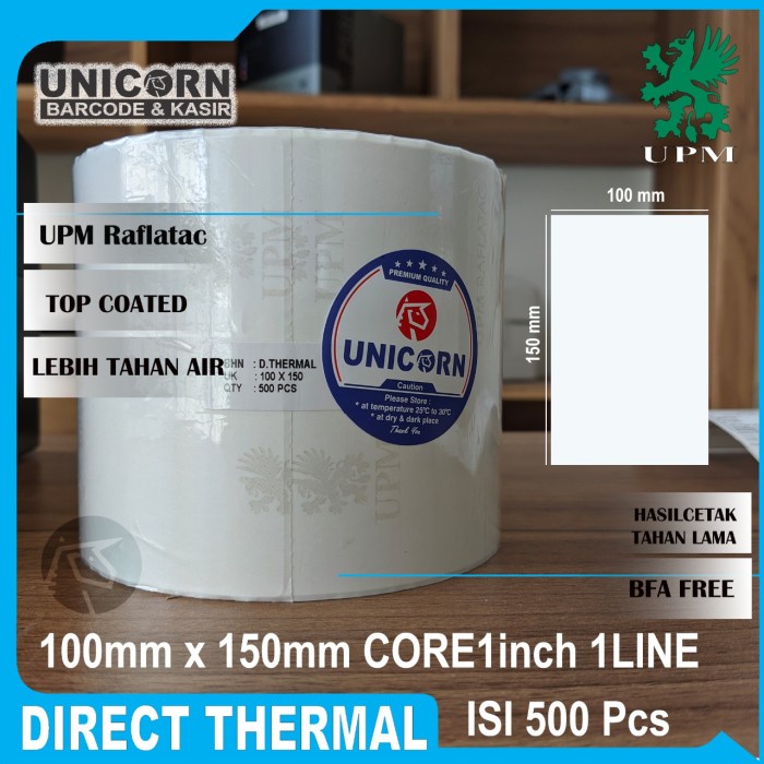 

Terlaris Stiker Label Barcode Resi Thermal 100X150Mm 100X150 Mm 4" X 6