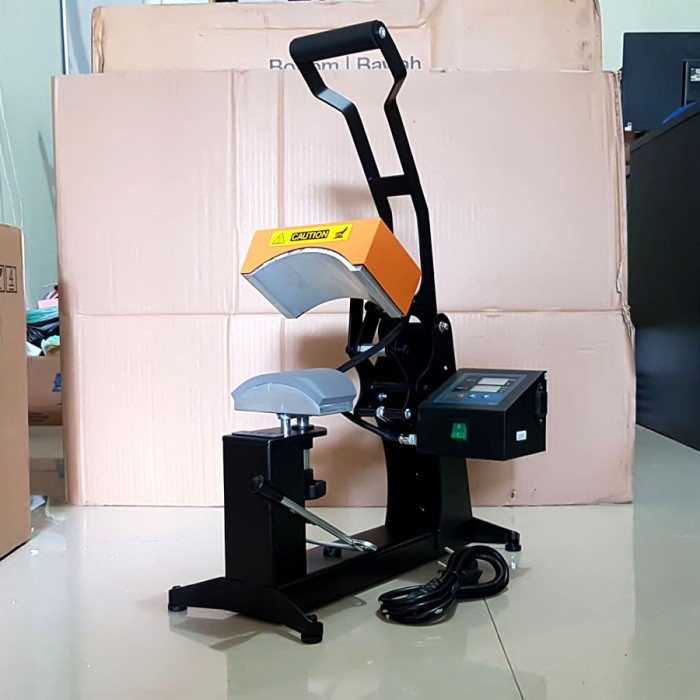 ALAT HOT PRES TOPI HARIZO - MESIN PRESS PEMBUAT TOPI SABLON POLYFLEX