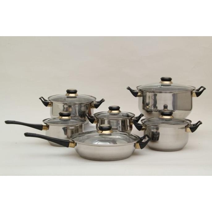 

Panci Set Vicenza V612 - Stainless Cookware V-612