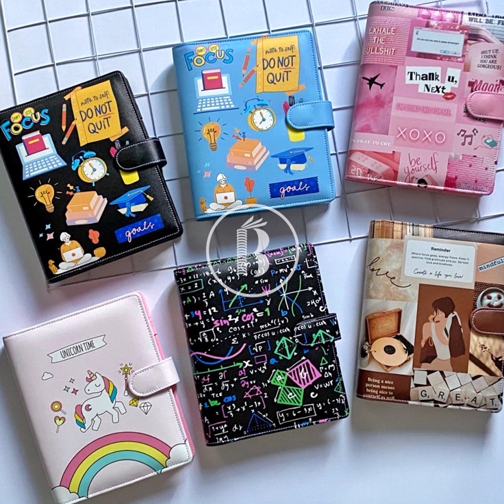 

✨Terbaru✨ Bindermu READY Binder NEW 04 Printing Motif Aesthetic Quotes Unicorn Kartun KPOP Doraemon Stitch Bahan Kulit Anti Air 20ring A5 26ring B5 6ring A6 !!