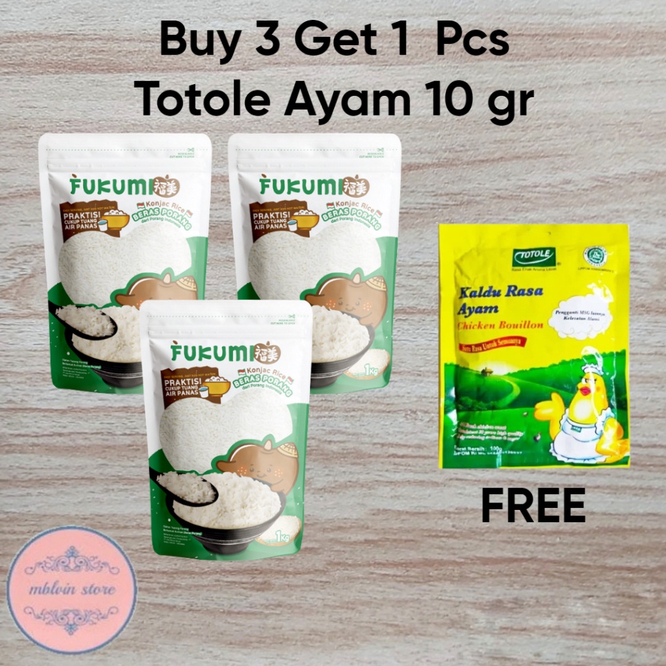 

Murah.. Beras Porang Fukumi Pouch 1 Kg FZE