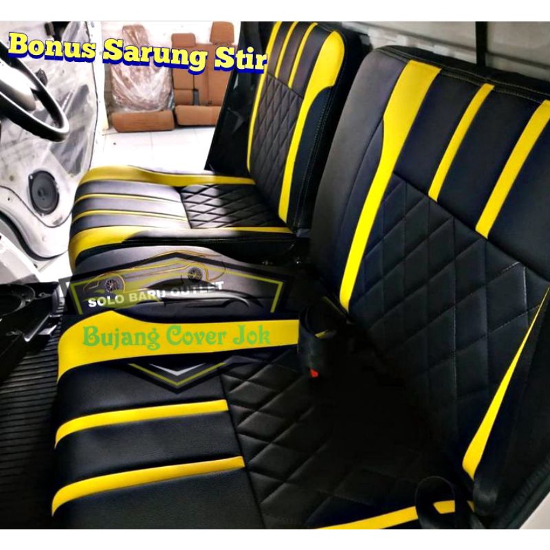 sarung jok mobil pick up Grand Max,new carry,L300,cover jok mobil pick up Grand Max-sarung jok mobil Grand Max pick up-cover jok mobil Grand max-sarung jok mobil variasi motif terbaru