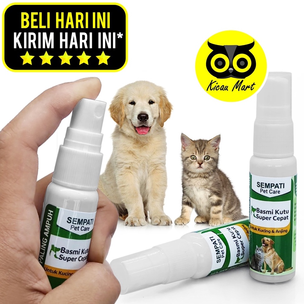 ♠  Obat Kutu Scabies Kucing Anti Flea Spray Basmi Kutu Super Cepat Sempati Obat Semprot Kulit Kucing