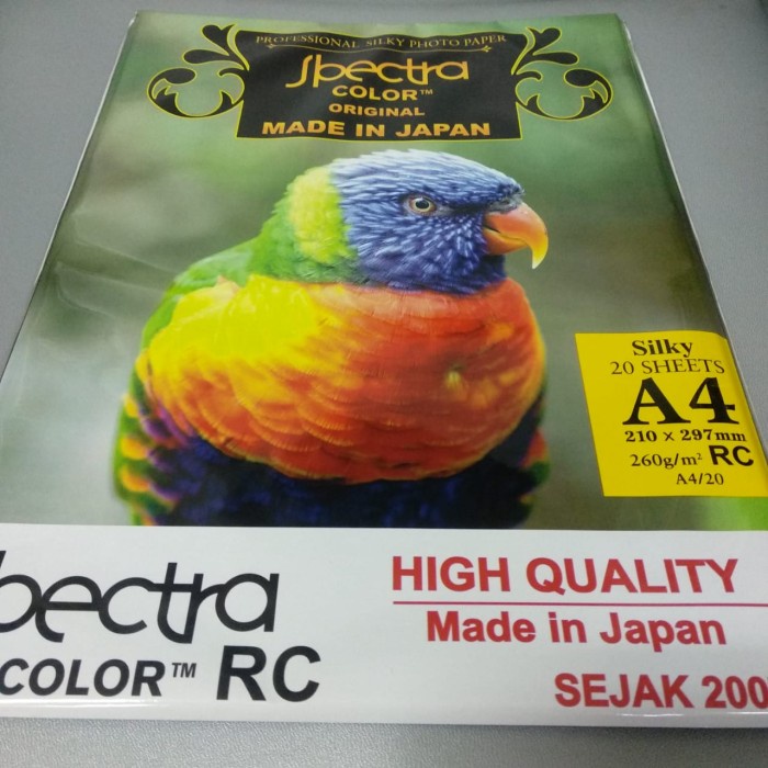 

Terlaris Professional Silky Photo Paper Spectra 260G A4 Original Kertas Foto