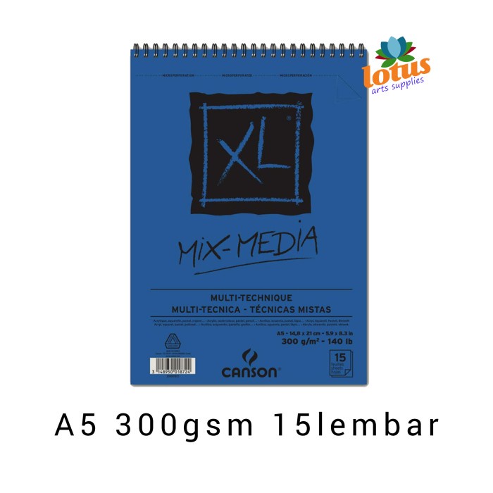

Terlaris Canson Xl Mix Media Pad A5 300 Gsm