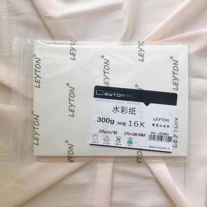 

Terlaris Leyton Watercolor Paper 300Gsm 100%Cotton 27X19.5Cm