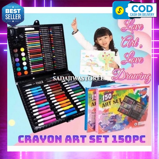 

Krayon Set Drawing Stationary Tidak Beracun Crayon Set Anak Perlengkapan Menggambar Alat Tulis Anak Tk Sd Alat Mewarnai Anak Perempuan Laki Laki Alat Melukis Non Toxic Oil Pastel Warna Cerah Colouring Set Pensil Warna Le Crayon Set 150Pcs Pensil Crayon C