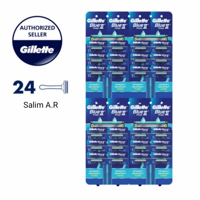 Terlaris Grosir Gillette Alat Cukur Gilette Goal Ll 2 Blue (1 Papan Isi 24 Pcs)