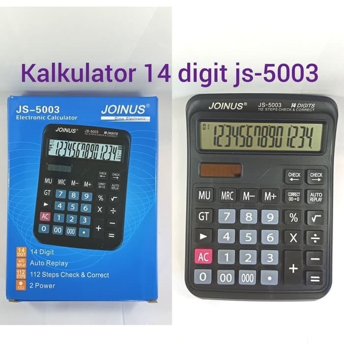 

Terlaris Kalkulator 14 Digit Joinus Js-5003