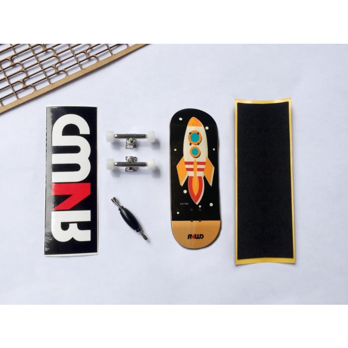 Terlaris Rainwood Fingerboard Fullset Single Axle Standart "Rocket"