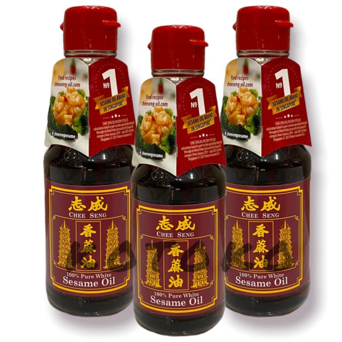 

Chee Seng Pure White Sesame Oil / Nyak Wijen Pagoda 160Ml