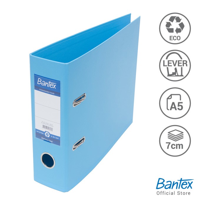 

Terlaris Bantex Lever Arch File Ordner Plastic A5 Kwitansi 7Cm Sky Blue#1453 23