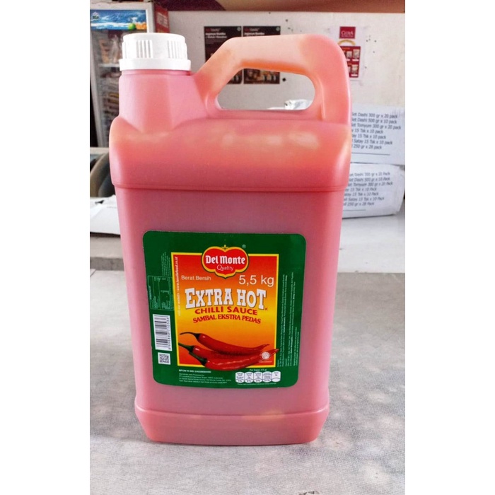 

Delmonte Saos / Saus Sambal Extra Hot Jerigen 5,5 Kg