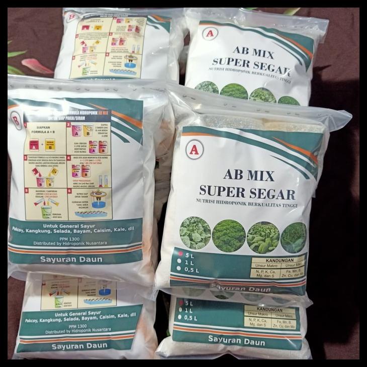 NUTRISI HIDROPONIK AB MIX 5 LITER KODE 337