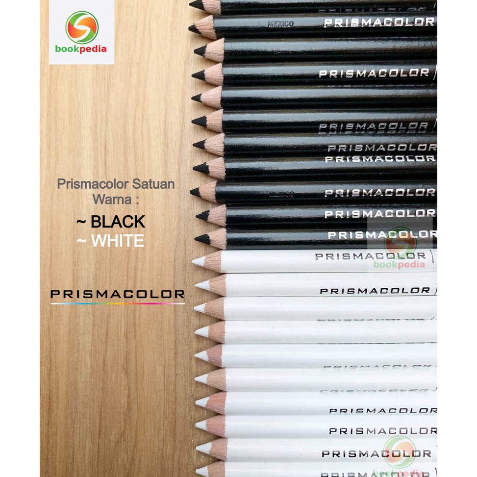 

Terlaris.. Prismacolor Premier Colored Pencil Satuan - Black White - Hitam Putih GRS