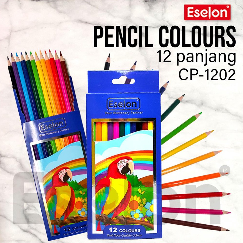 

[DGT] Pensil warna ESELON panjang 12warna / Pensil warna Eselon 41