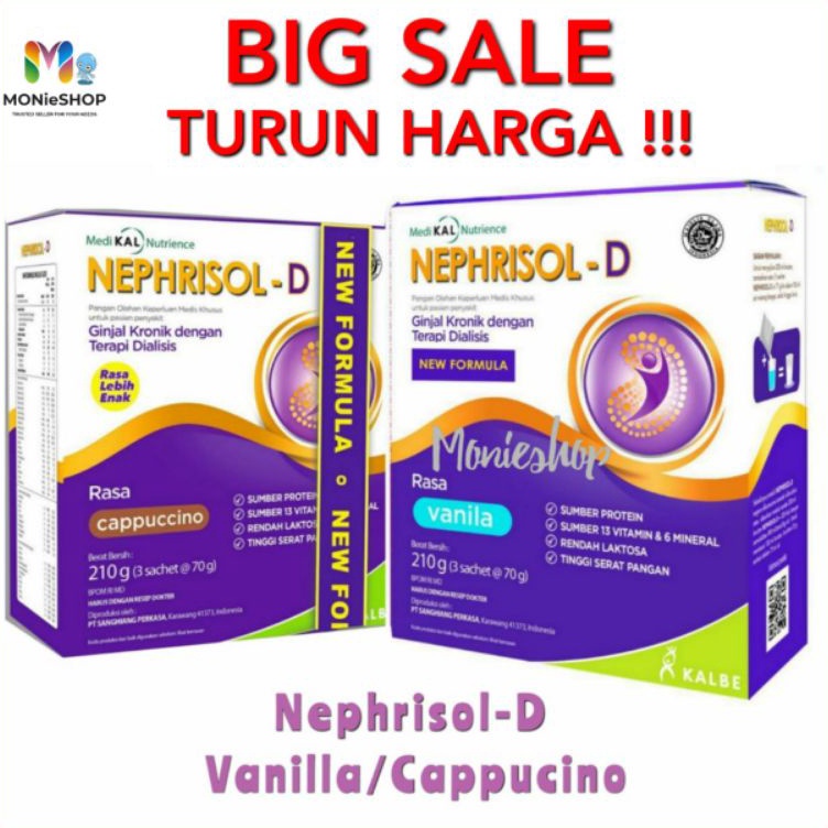 

TERLARIS BRANDS FESTIVAL NEPHRISOL-D 231GR NEPHRISOL DIALISIS Vanilla Cappucino murah