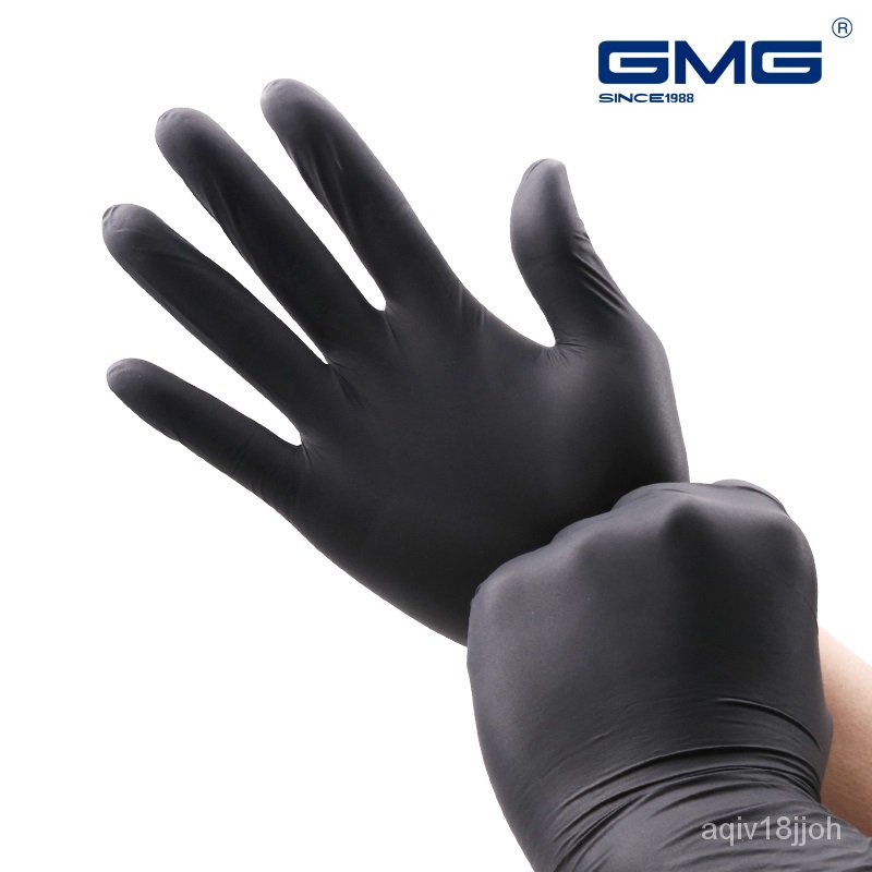 &Gloves Nitrile Food Grade Waterproof Kitchen Gloves Thicker Black Nitrile gloves Powder Latex Free 