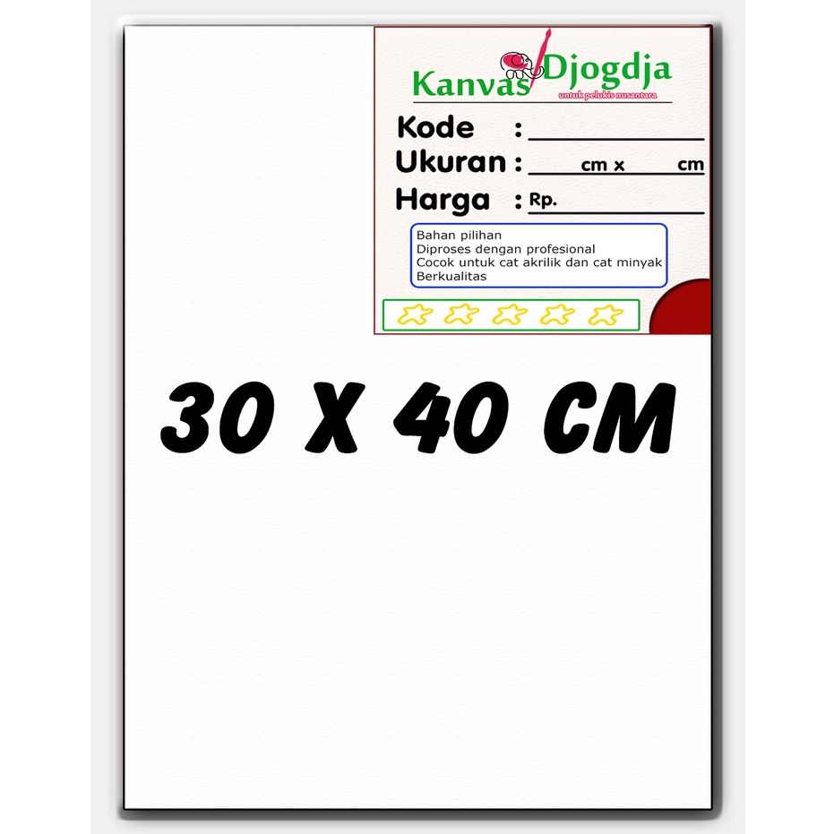 

Grosir Kanvas span standar ukuran 30 cm x 40 cm YCJ