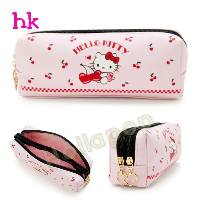 

Terlaris Hop Pouch Pensil 2 Sekat Kitty Melody Kuromi Twin Stars Cinamoroll