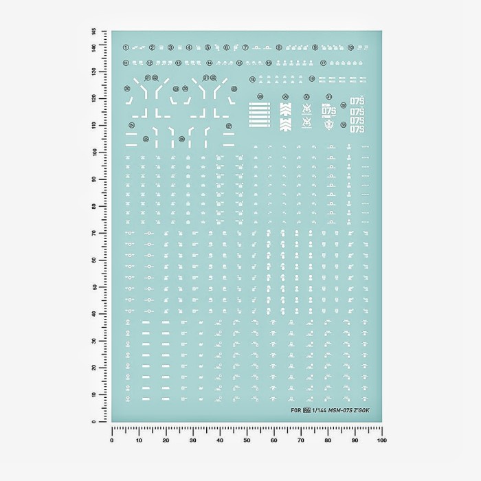 DISKON SPESIAL RG CHAR'S Z'GOK ZGOK WATER DECAL ARTISAN'S CLUB DECAL TERMURAH