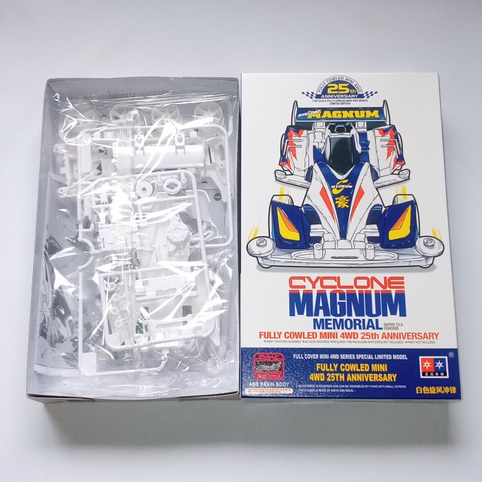 DISKON SPESIAL TAMIYA MINI 4WD MERK DAXING CYCLONE MAGNUM MEMORIAL WHITE TERLARIS