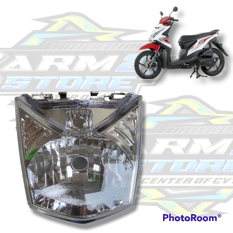 Reflektor lampu Depan Beat FI 2013-2015 - Rumah lampu depan beat fi Starter Halus/kasar - reflektor 