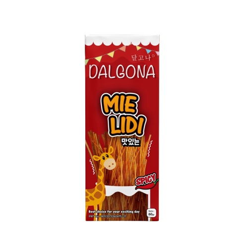 Twizzpy X Bali Farm Cemilan Instan Dalgoan Mie Lidi Rasa Spicy /60gr /1 pcs