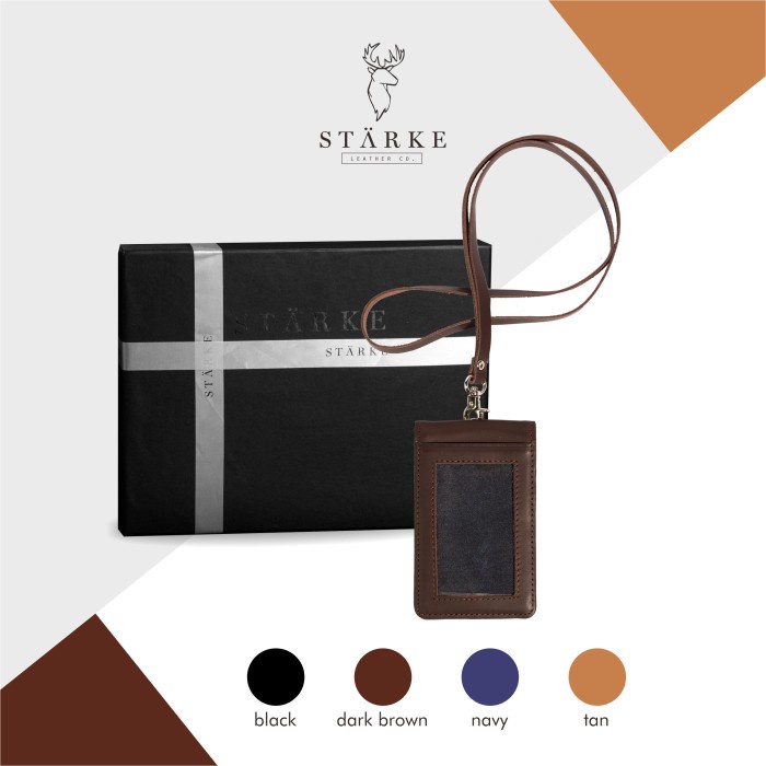 

Name Tag Kulit Kancing Lanyard Kulit Asli Kancing Hustle Hog Iii Brown