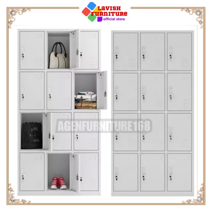 

Locker Cabinet Besi 12 Pintu Lk012K