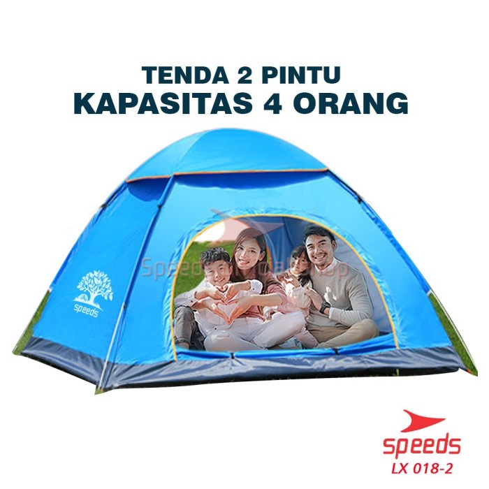 Tenda Camping Tenda Kemah Speeds 4 Orang Lipat Portable 002