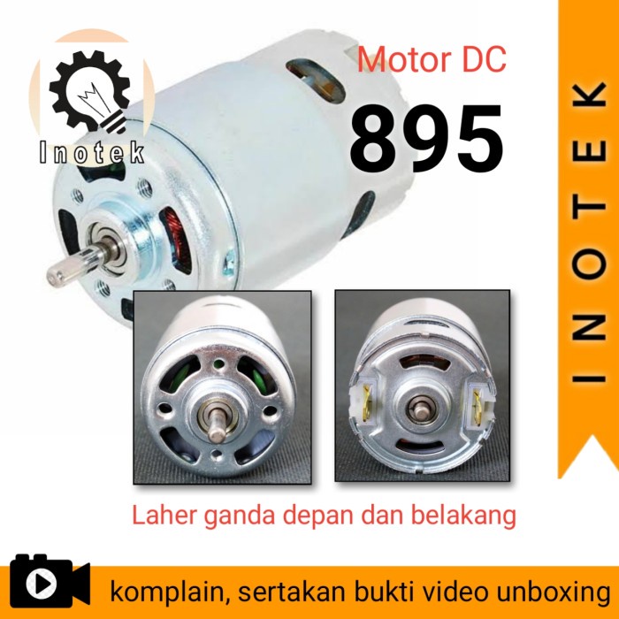 Terlaris Ditor Motor Dc 895 Double Ball Bearing 368 Watt
