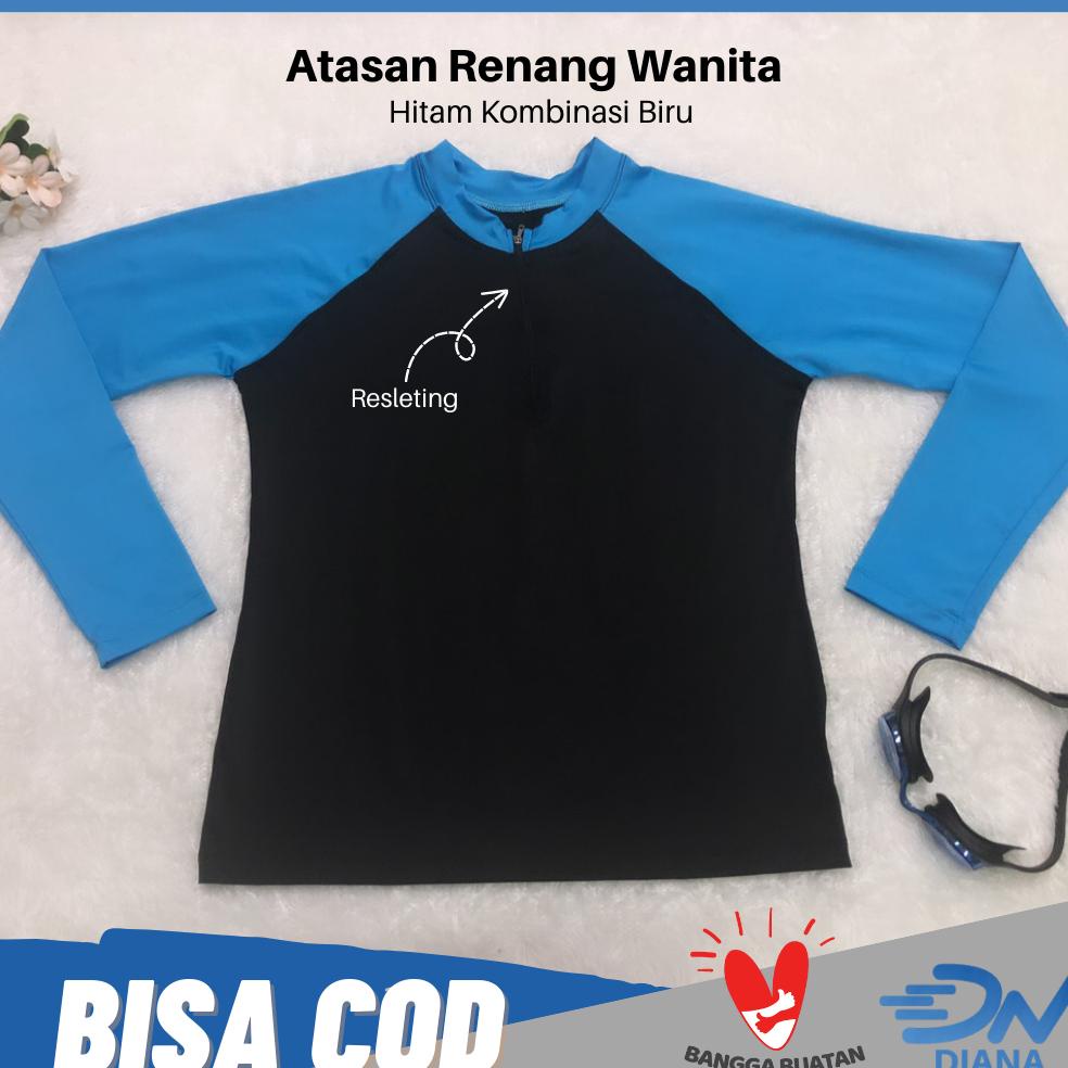 Diskon Baju Renang Wanita Lengan Panjang | Atasan Baju Renang Cewe | Baju Renang Dewasa Lengan Panja
