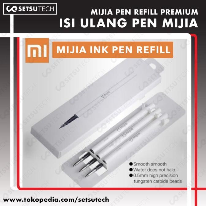 

Xiaomi Mijia Signature Pen Refill Pack 3Pcs Isi Tinta Mjzxbx01Xm