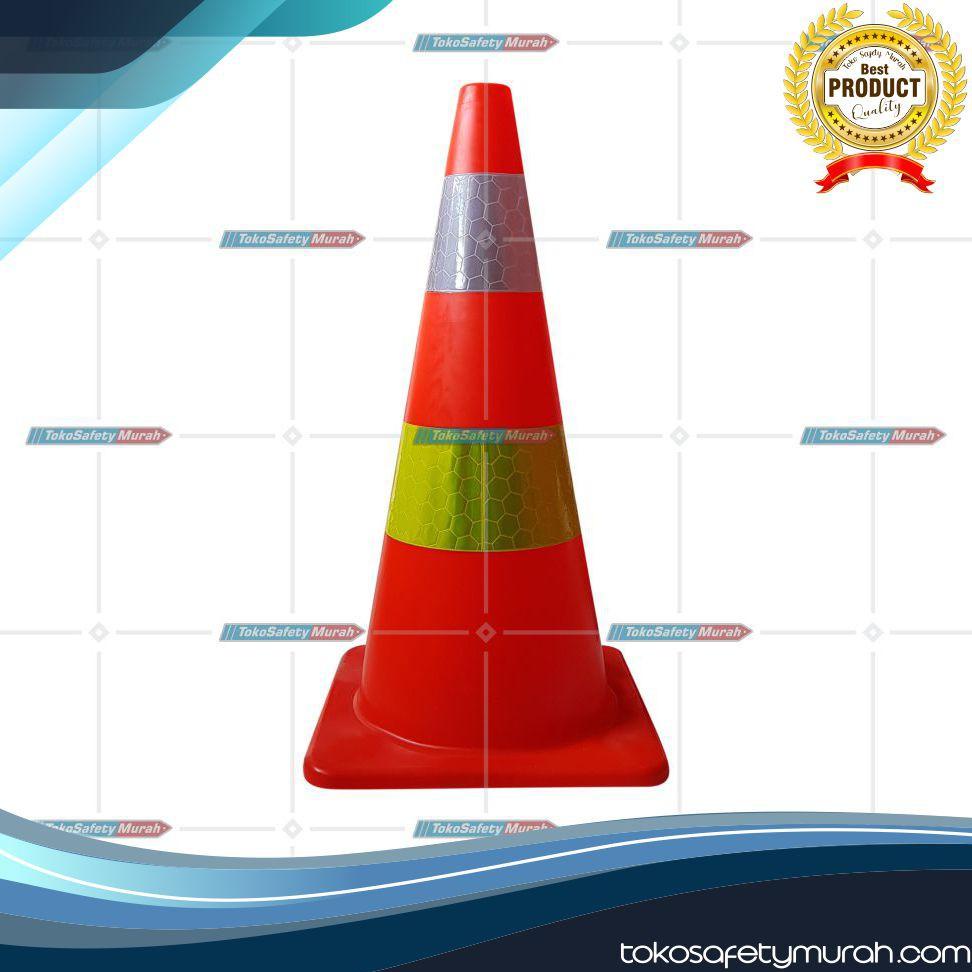 

Diskon Kerucut Jalan Lalu Lintas 70Cm / Segitiga Pembatas Jalan / Safety Traffic Cone Rubber 70 Cm Orange J23L