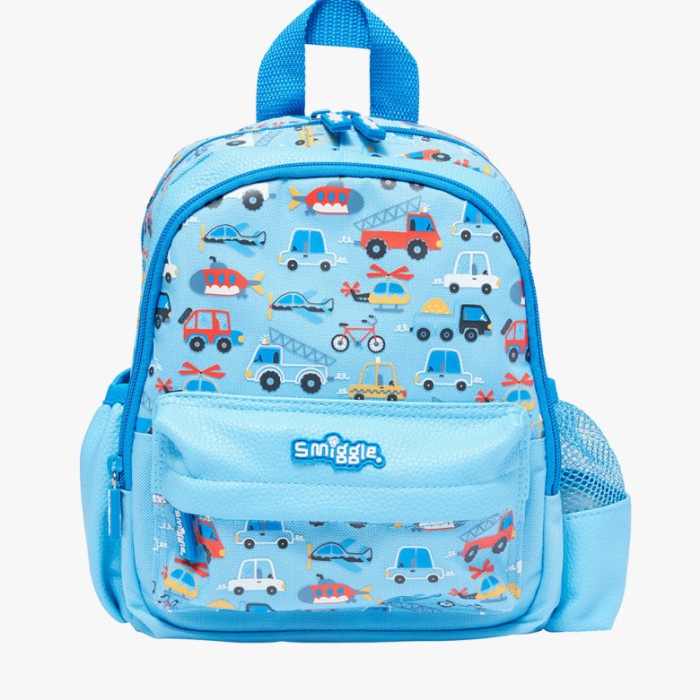 Smiggle Backpack Teeny New Black Animal Mobil Tas Ransel Anak Original new
