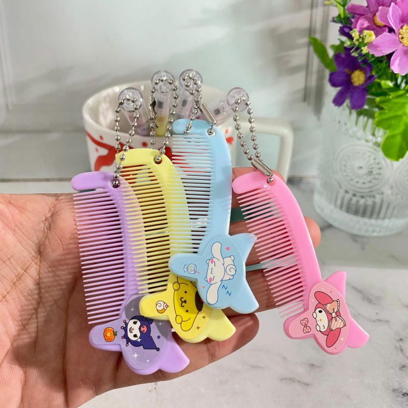 

Pulpen gel gantungan Sisir Sanrio pen gantungan sisir mini gambar kartun anak pen kekinian viral unik harga terjangkau