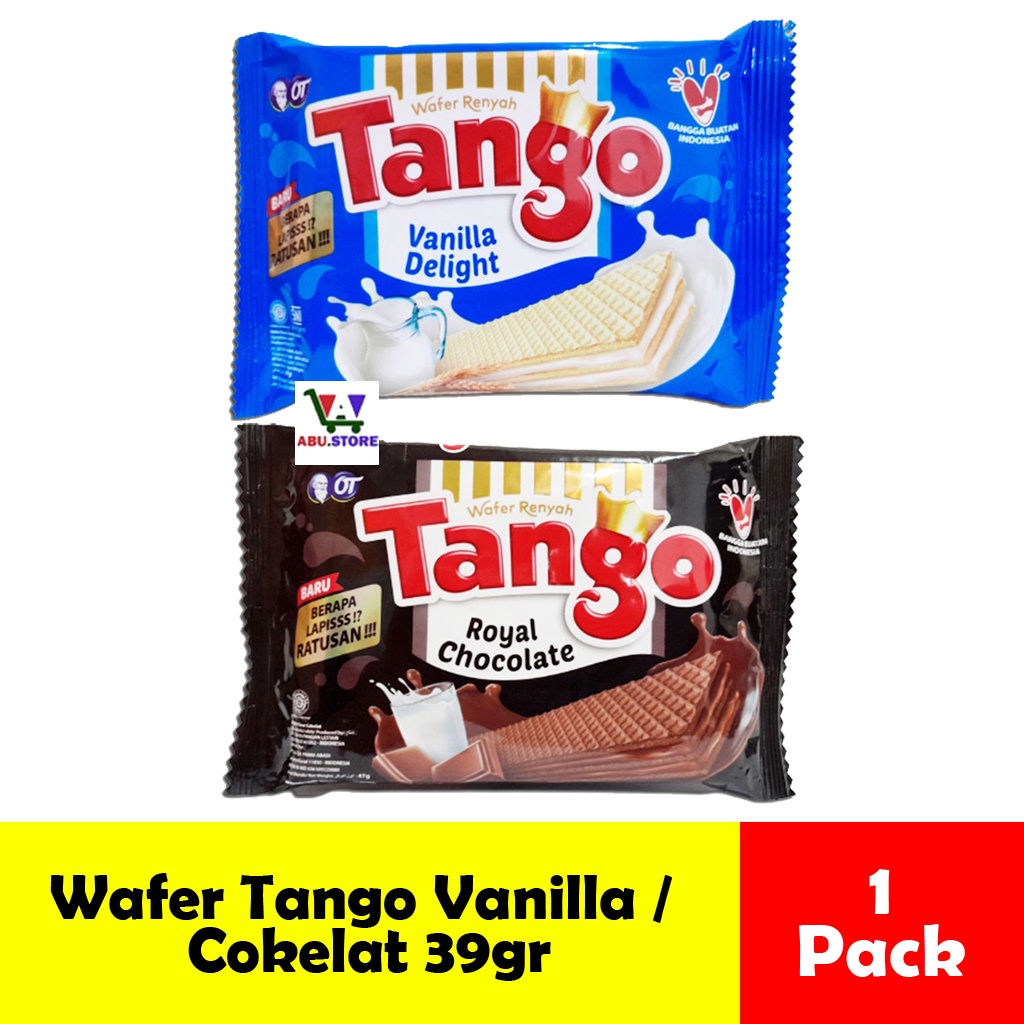 

Wafer Tango Coklat / Chocolate & Vanilla Kemasan Mini Pack Makanan Ringan