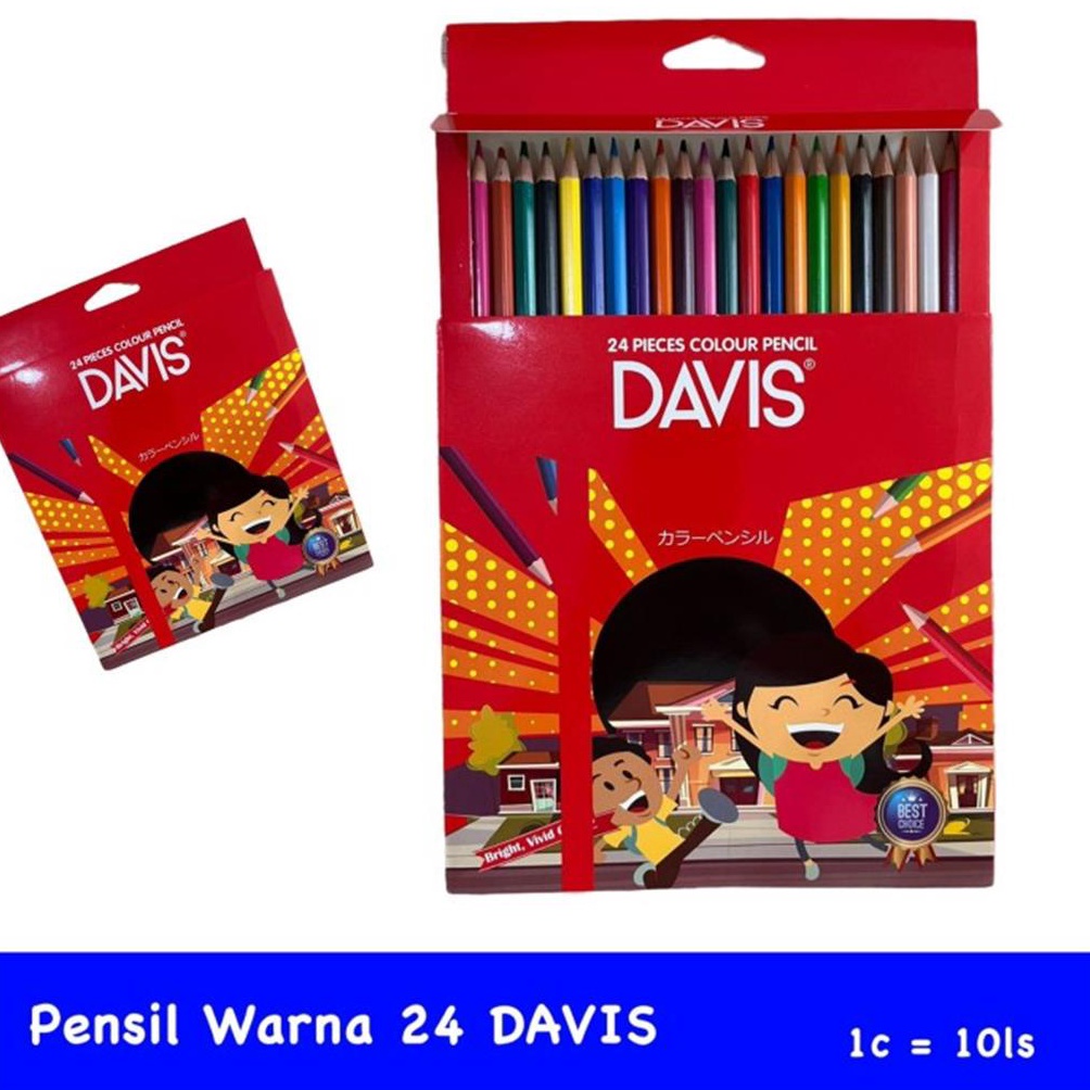 

2.2 Brands Festival Pensil Warna Davis 24 Warna Panjang