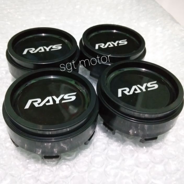tutup velg dop roda racing RAYS hitam 1 set