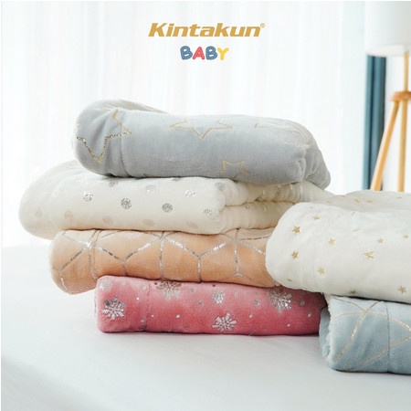 Terlaris Kintakun Sherpa Foil Baby Blanket / Selimut Bayi