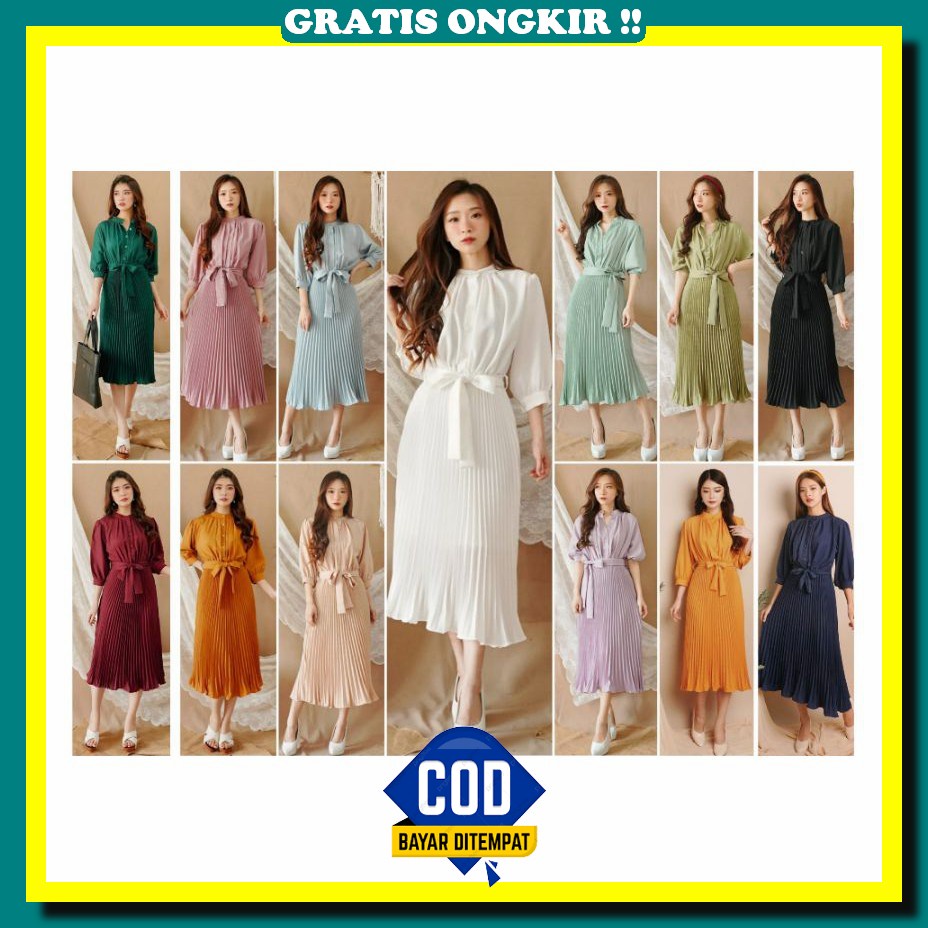 Deress Maxi Muslim Pendek Setelan Murah Baju Atasan Gaun Set Deres Korean Style Terbaru 2023 Terlari