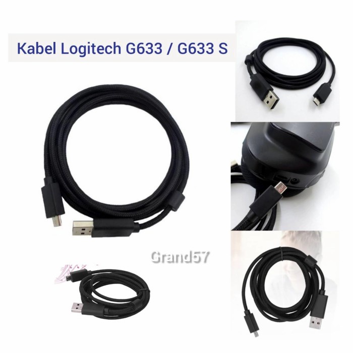 Kabel USB Audio Headphone Logitech G633 S G633S Gaming Kabel Logitech