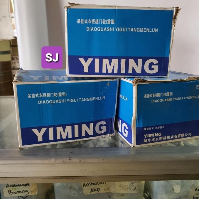 Roda Pintu Lemari + Rel Pintu ( Yiming ) 2 Meter