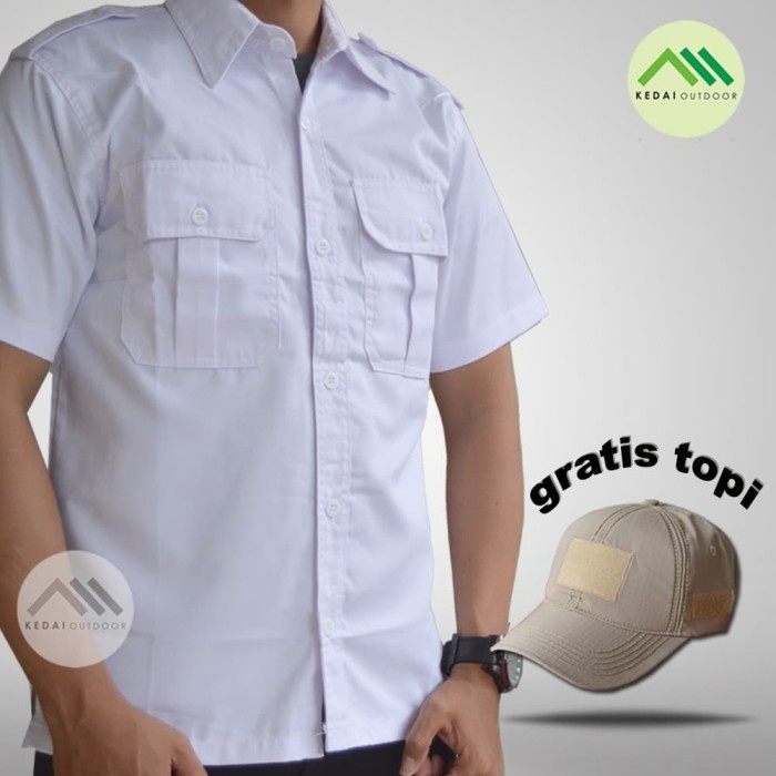 Terlaris Kemeja Kerja Putih Pendek - Kemeja Lengan Pendek Pria - Kemeja Pns
